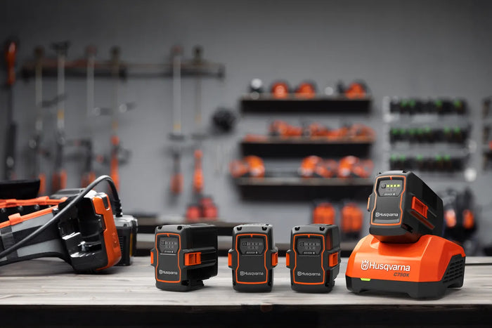 Part of the Husqvarna BLi-X 36V battery system