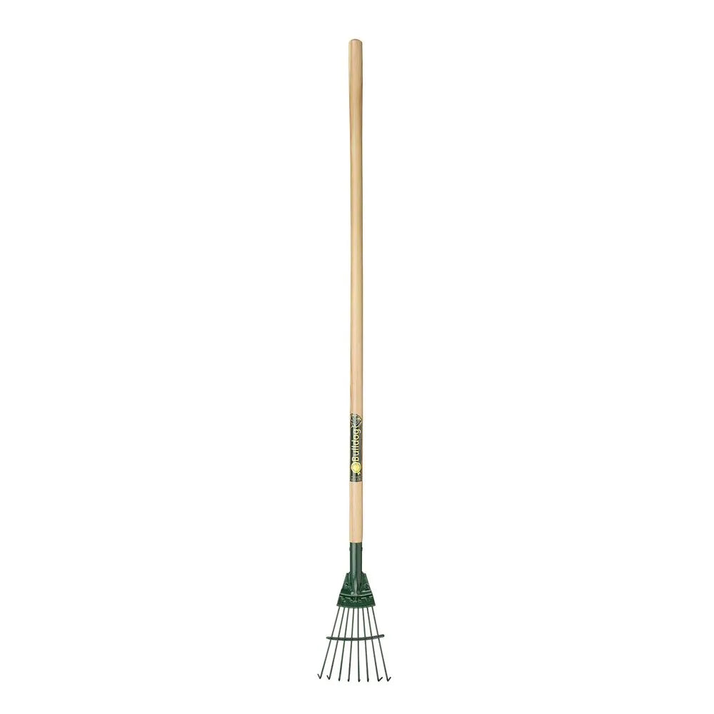 Bulldog Premier Springbok Junior Lawn Rake 8 tines with Ash Shaft 48"