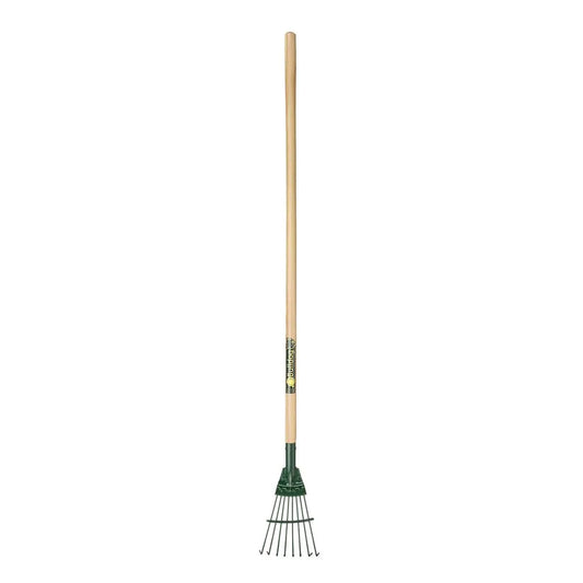 Bulldog Premier Springbok Junior Lawn Rake 8 tines with Ash Shaft 48"