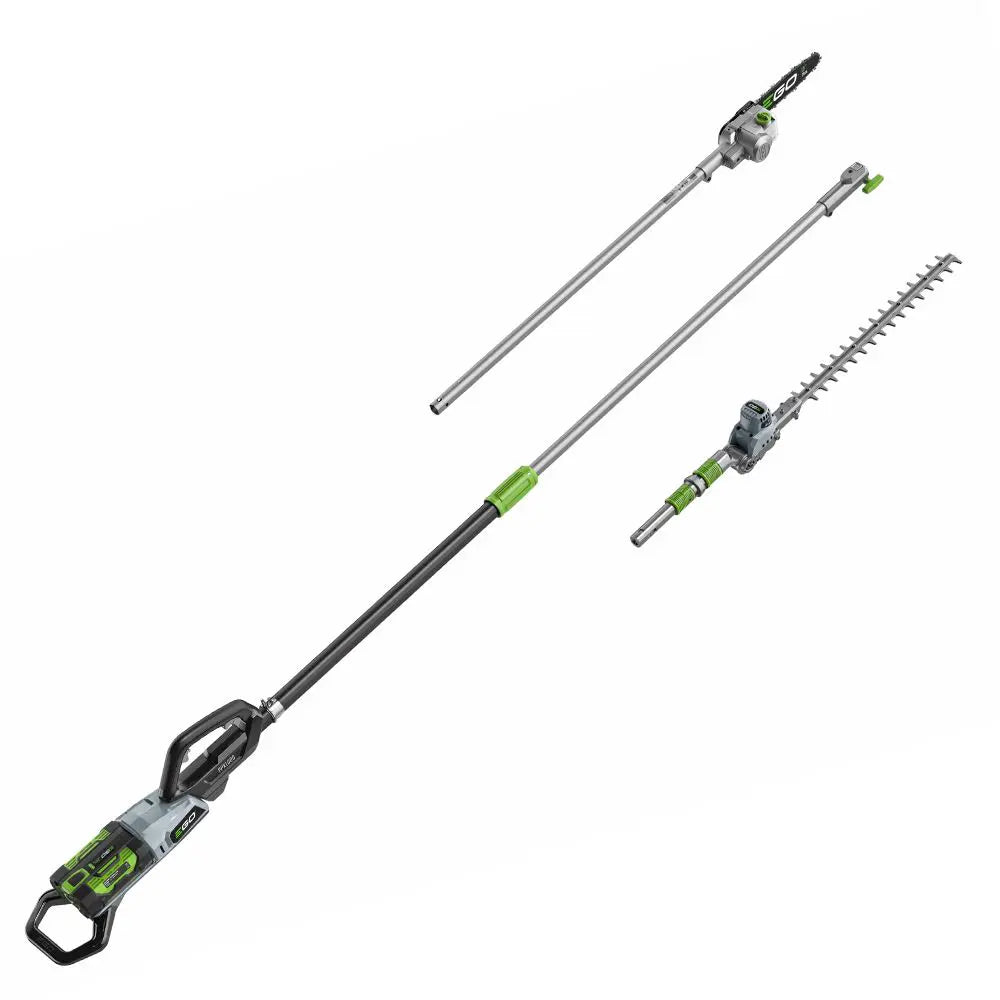 EGO PPCX1000 Pro X Telescopic Pole, Pruning Saw & Hedgetrimmer Attachment