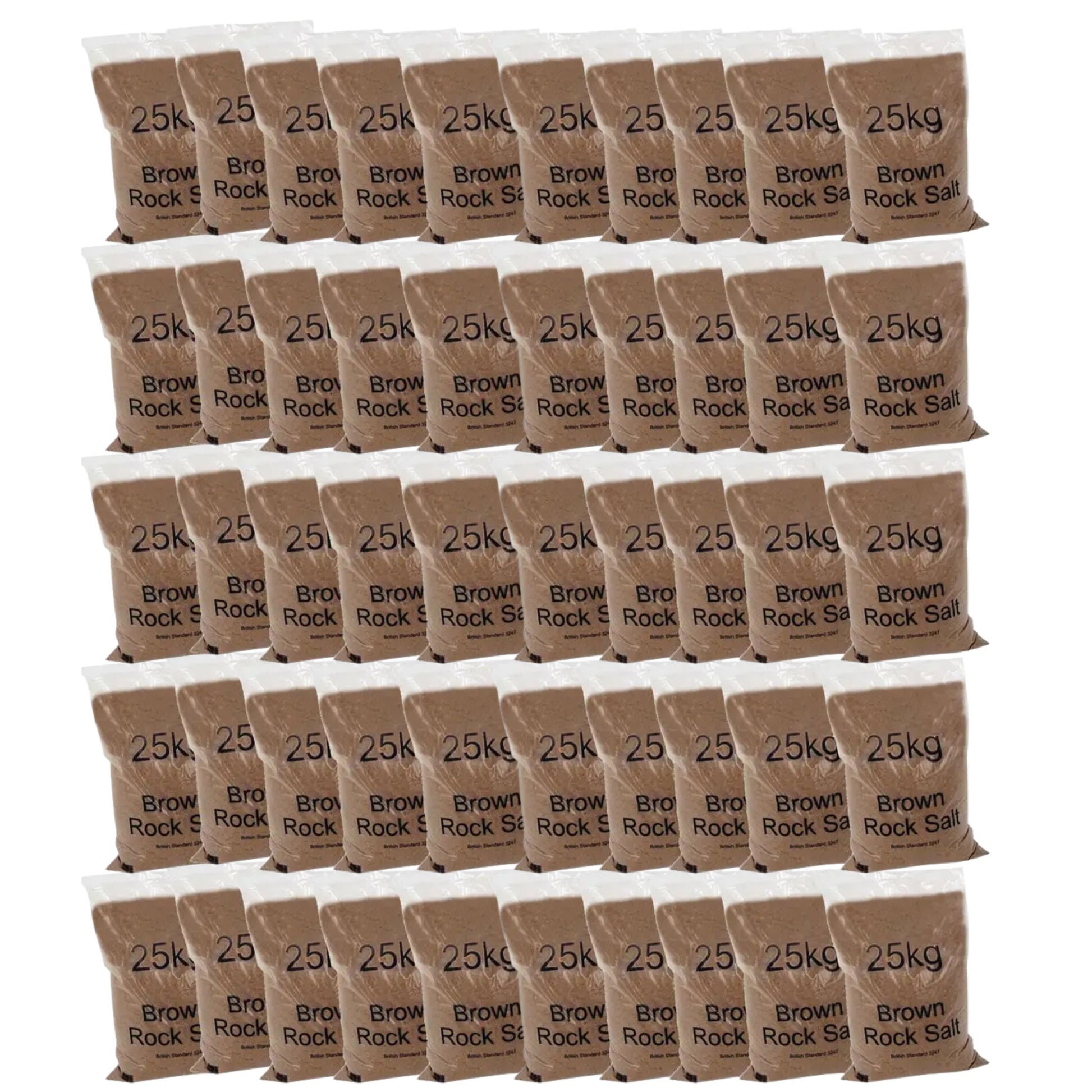 Bulk Bag Brown Rock Salt Pallet (50 x 25kg bags)