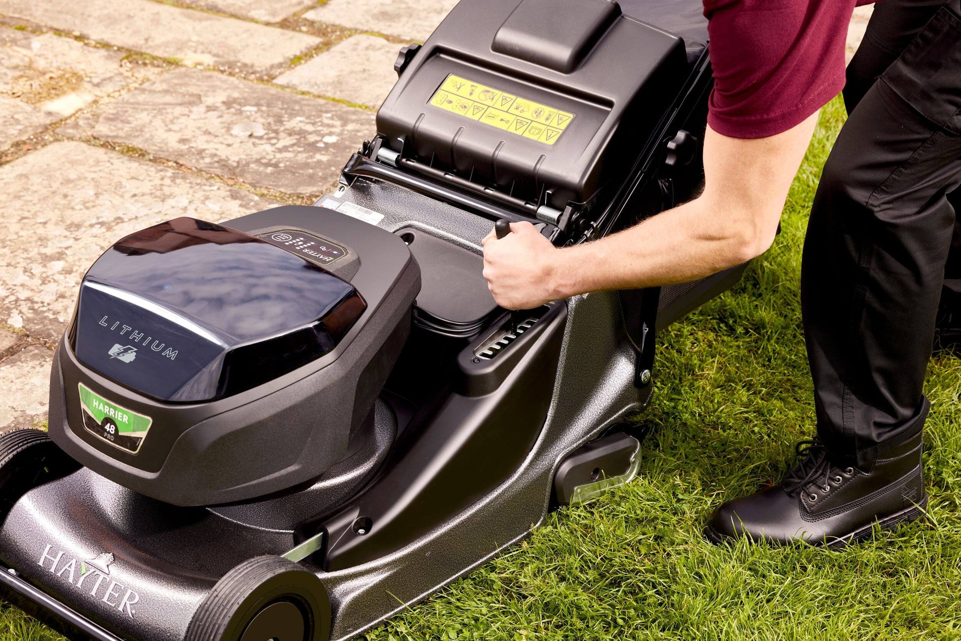 Hayter Harrier 48 Pro HA478A Rear Roller Cordless  Mower 19"
