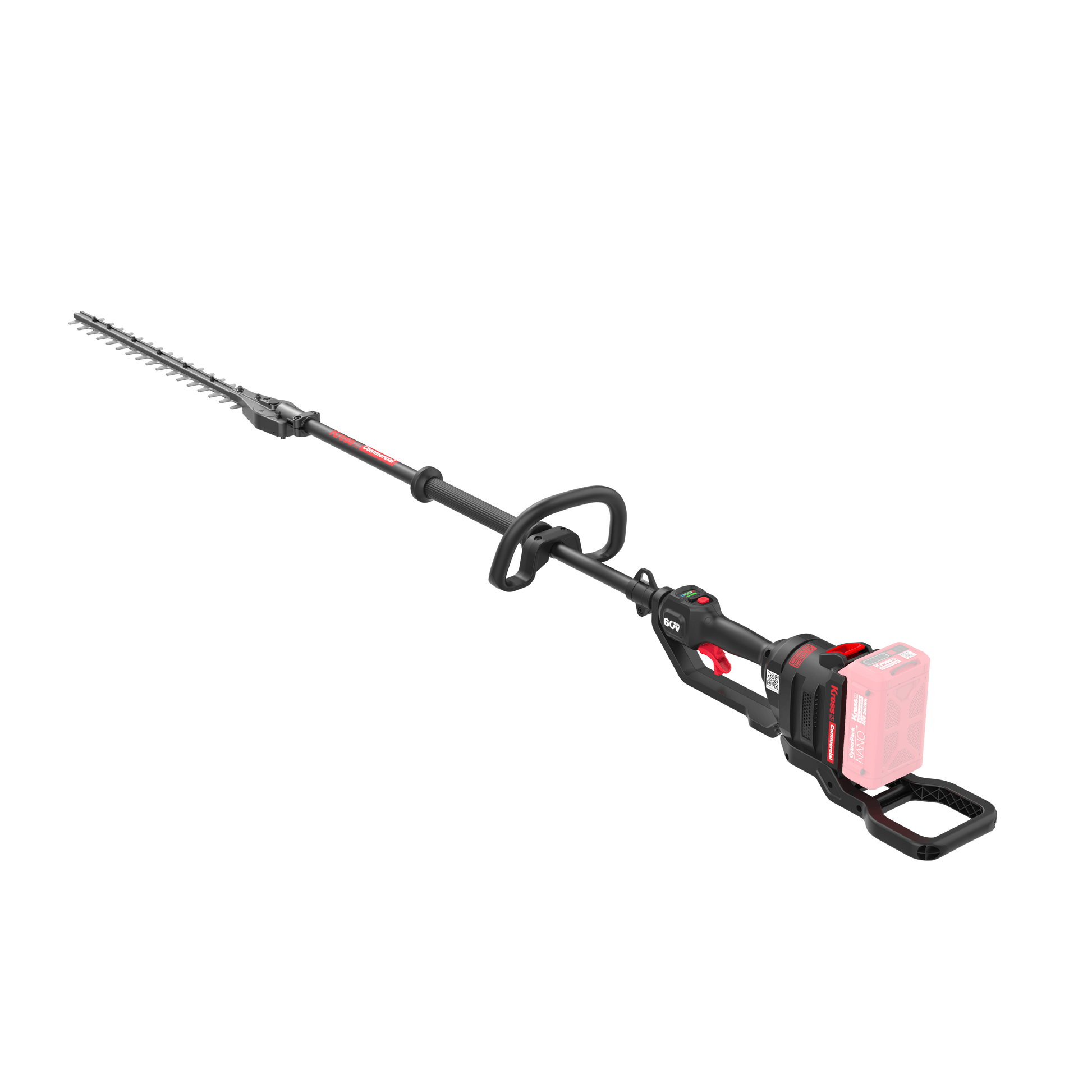 Kress KC241.9 Commercial 60V Short Reach Pole Cordless Hedge Trimmer