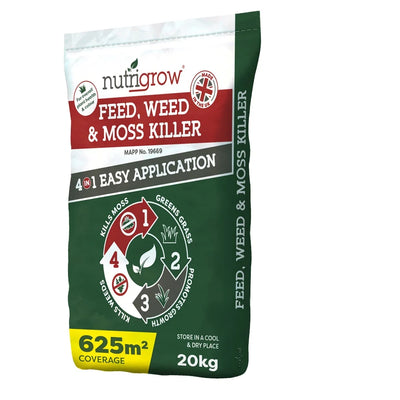 Nutrigrow Feed & Weed & Moss Killer Fertiliser 20kg