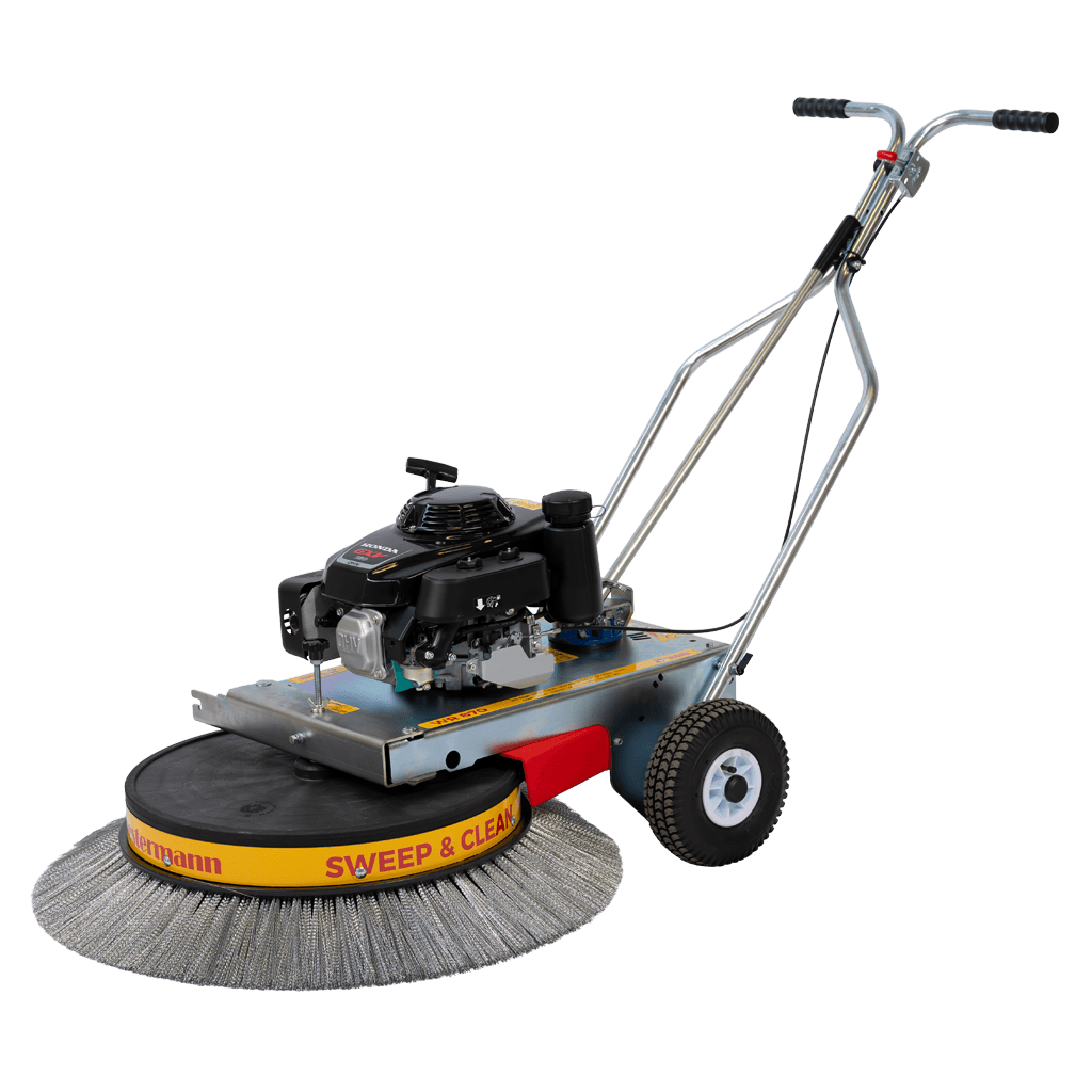 Westermann WR870 Petrol Moss Brush Sweeper with Wire Brush