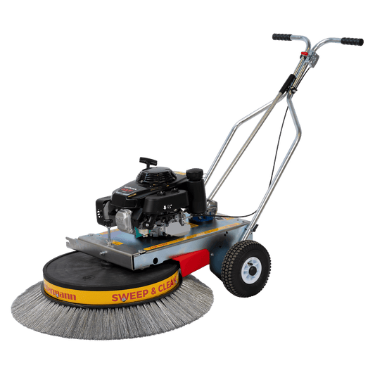 Westermann WR870 Petrol Moss Brush Sweeper with Wire Brush
