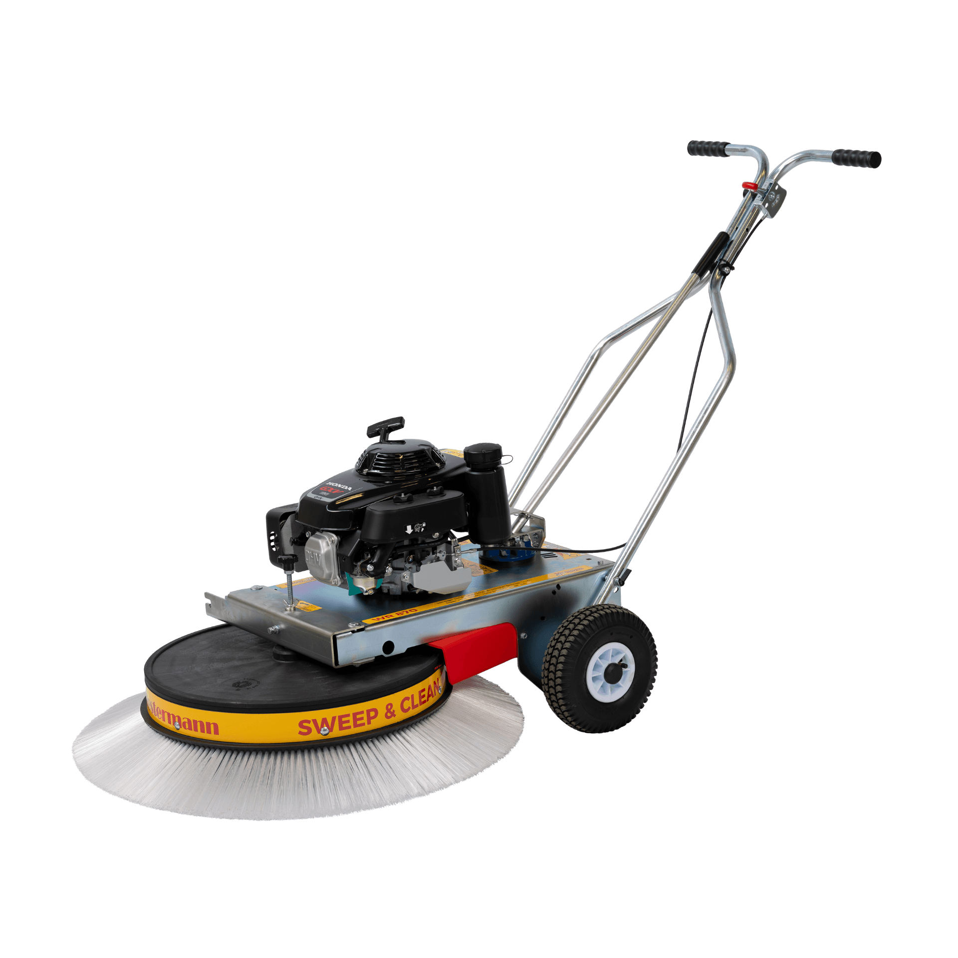 Westermann WR870 Petrol Moss Brush Sweeper with Wire Brush