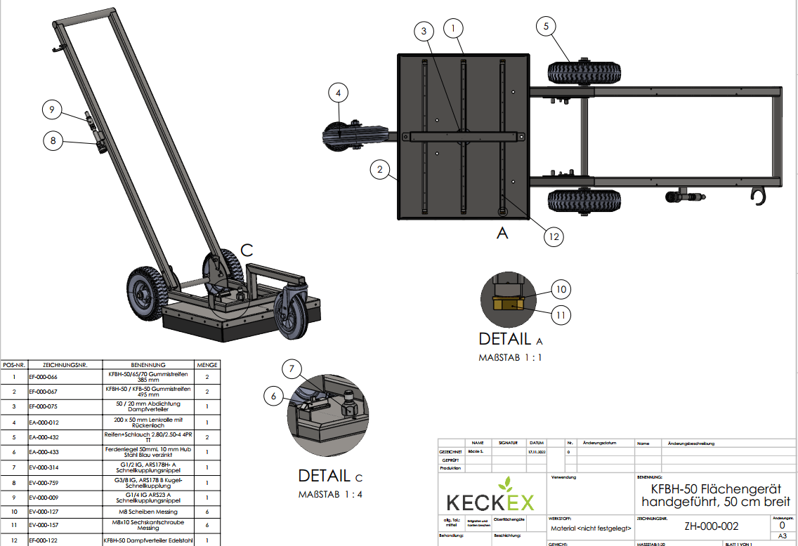 KECKEX 50cm Surface Area Application Unit