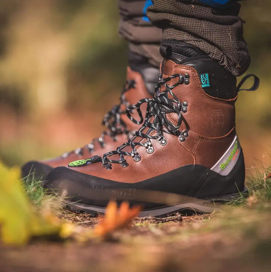 Arbortec AT33200 Scafell Lite Class 2 Chainsaw Protection Boots - Brown