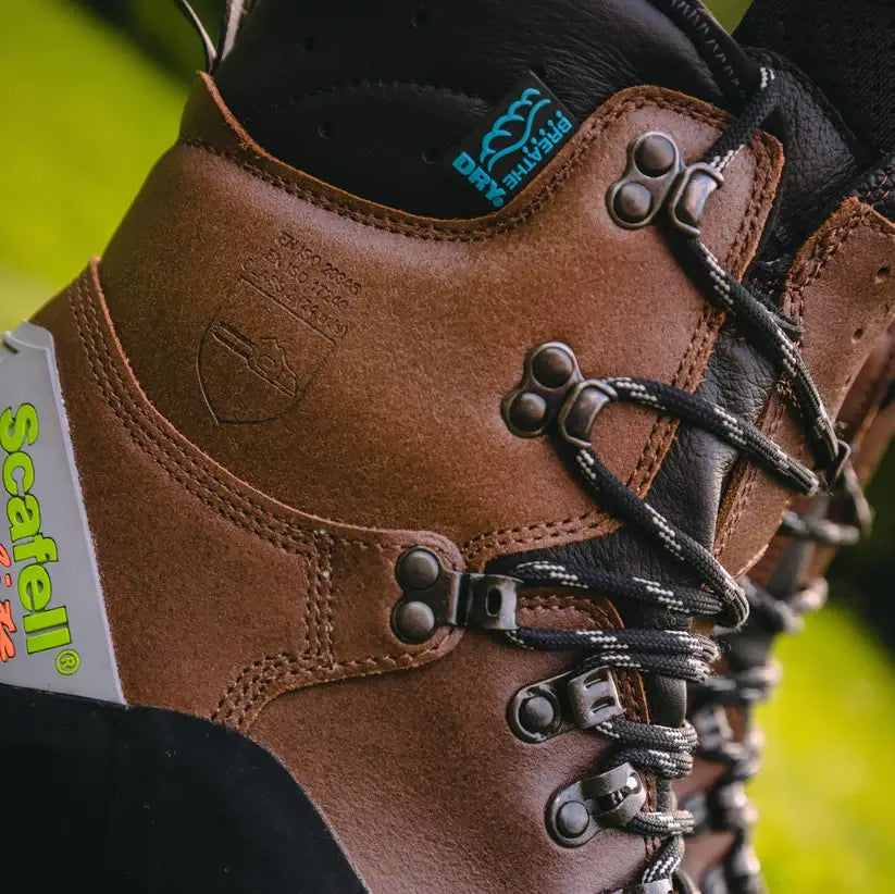 Arbortec AT33200 Scafell Lite Class 2 Chainsaw Protection Boots - Brown