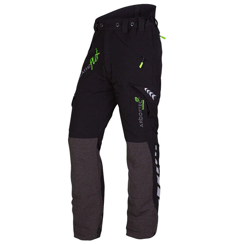 Arbortec AT4010 Breatheflex Chainsaw Trousers Design A Class 1 - Black