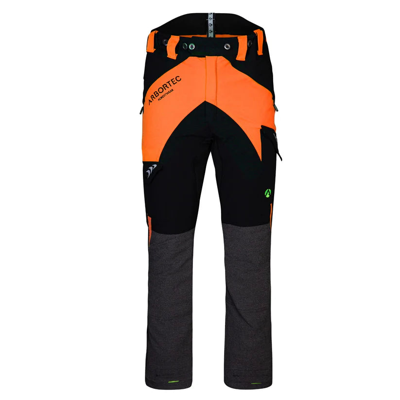 Arbortec AT4050 Breatheflex Chainsaw Trousers Design C Class 1 - Orange