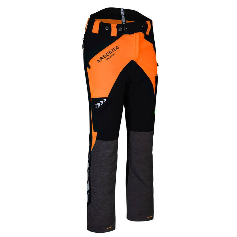 Arbortec AT4010 Breatheflex Chainsaw Trousers Design A Class 1 - Orange