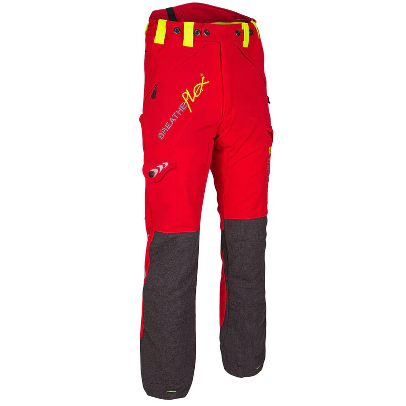Arbortec AT4010 Breatheflex Chainsaw Trousers Design A Class 1 - Red