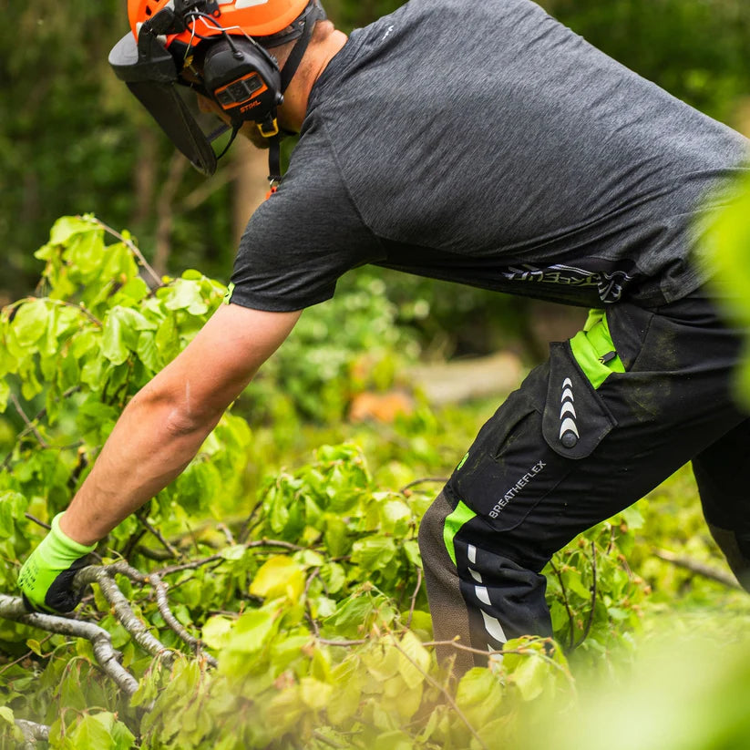 Arbortec AT4010 Breatheflex Chainsaw Trousers Design A Class 1 - Lime