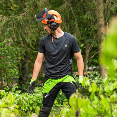 Arbortec AT4010 Breatheflex Chainsaw Trousers Design A Class 1 - Lime