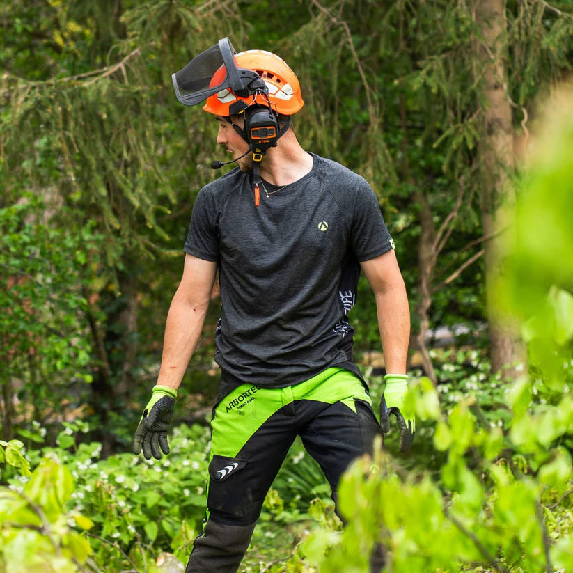 Arbortec AT4050 Breatheflex Chainsaw Trousers Design C Class 1 - Lime