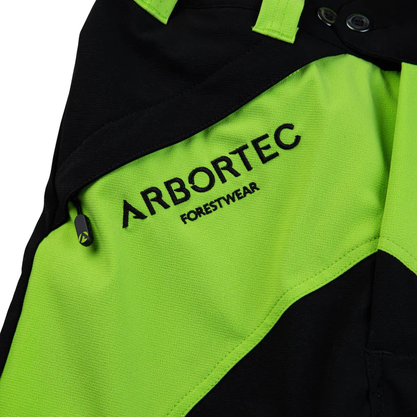 Arbortec AT4010 Breatheflex Chainsaw Trousers Design A Class 1 - Lime