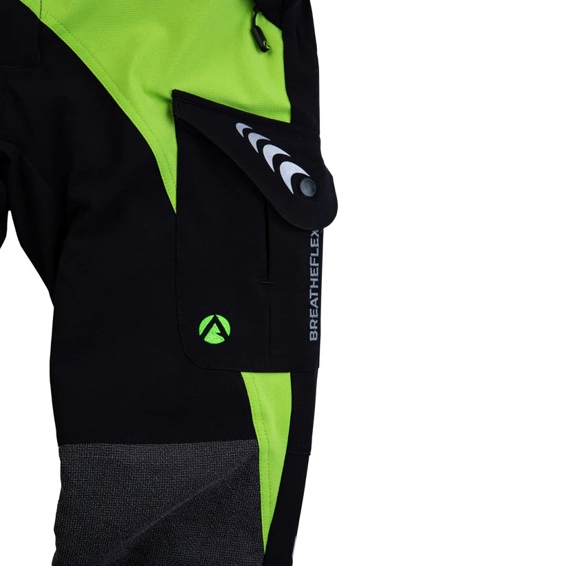 Arbortec AT4050 Breatheflex Chainsaw Trousers Design C Class 1 - Lime