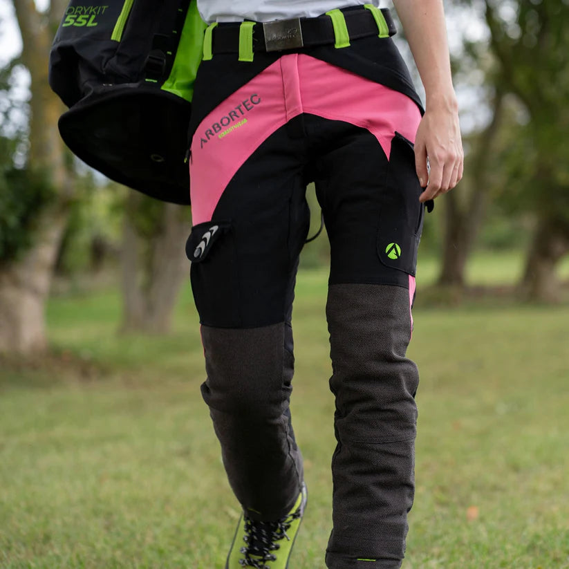 Arbortec AT4010 Breatheflex Chainsaw Trousers Design A Class 1 - Pink