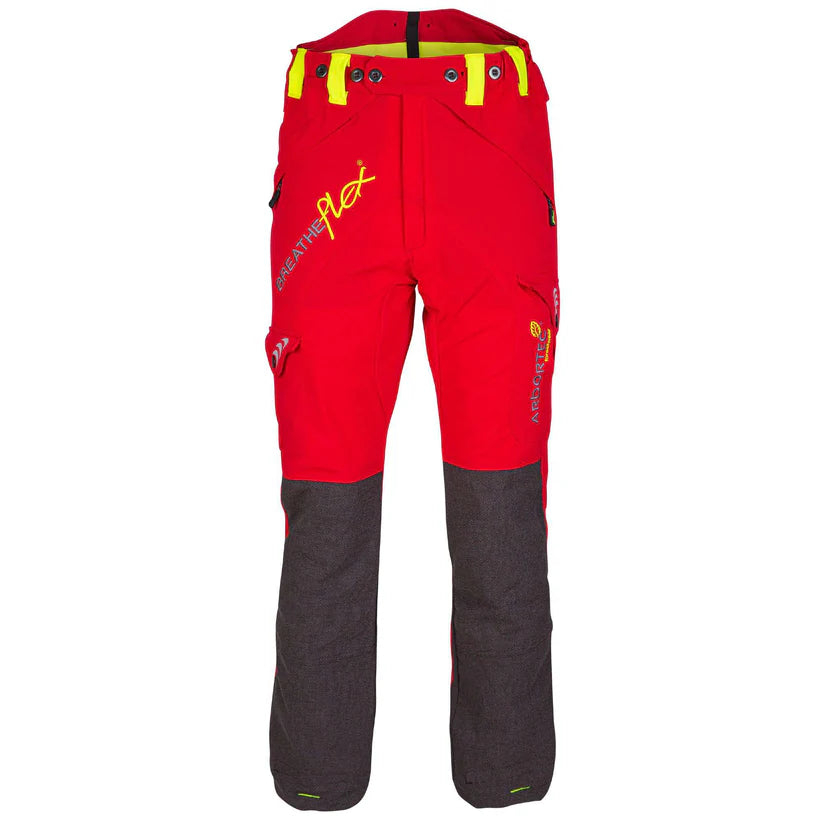 Arbortec AT4050 Breatheflex Chainsaw Trousers Design C Class 1 - Red