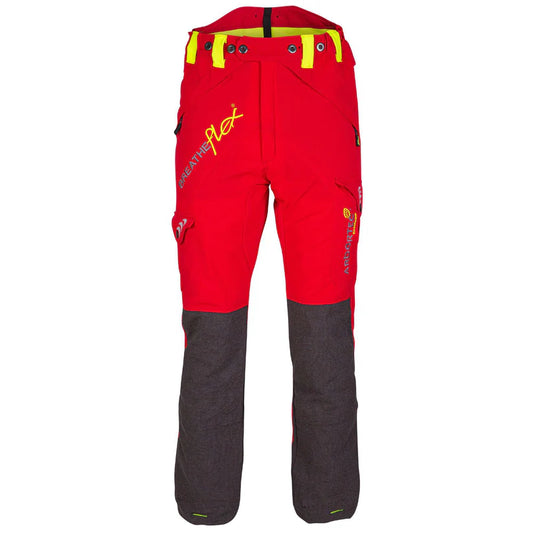 Arbortec AT4050 Breatheflex Chainsaw Trousers Design C Class 1 - Red