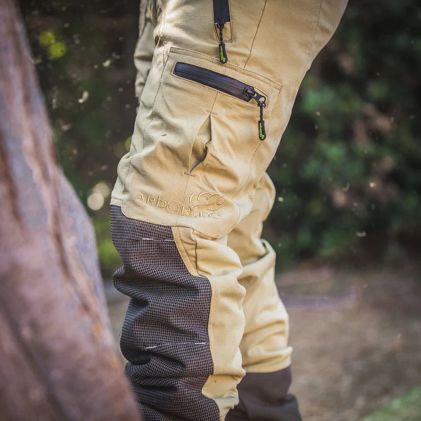 Arbortec AT4060 Breatheflex Pro Chainsaw Trousers Design A Class 1 - Beige