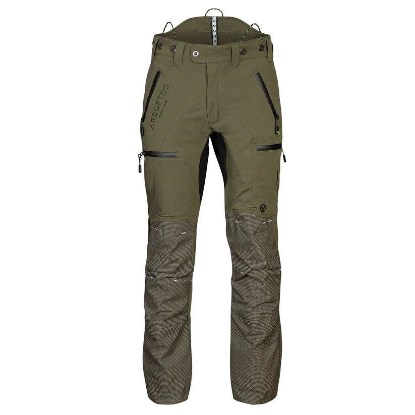 Arbortec AT4060 Breatheflex Pro Chainsaw Trousers Design A Class 1 - Olive