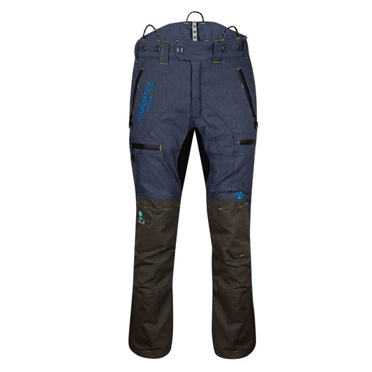 Arbortec AT4060 Breatheflex Pro Chainsaw Trousers Design A Class 1 - Denim Blue