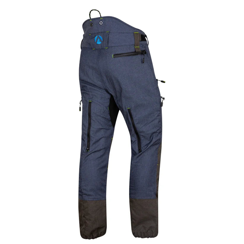 Arbortec AT4060 Breatheflex Pro Chainsaw Trousers Design A Class 1 - Denim Blue