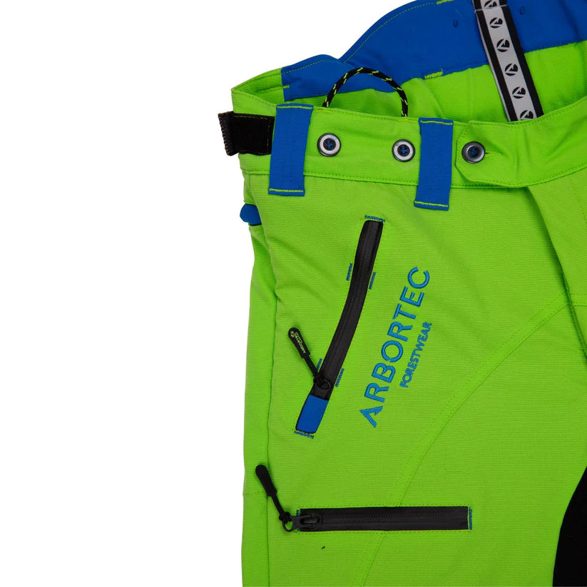 Arbortec AT4060 Breatheflex Pro Chainsaw Trousers Design A Class 1 - Lime