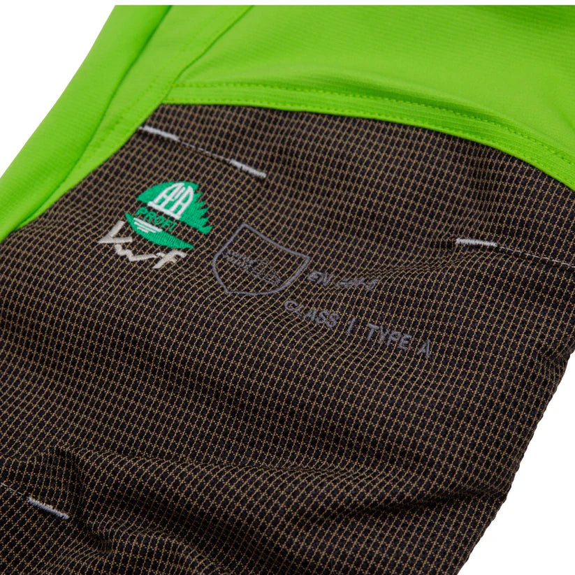 Arbortec AT4060 Breatheflex Pro Chainsaw Trousers Design A Class 1 - Lime