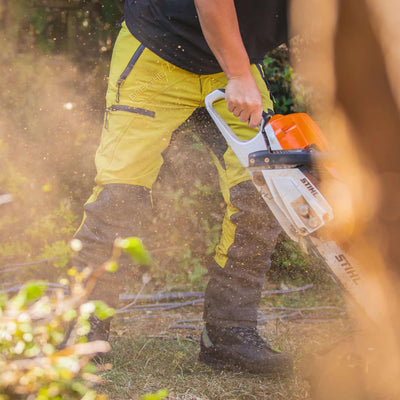 Arbortec AT4070 Breatheflex Pro Chainsaw Trousers Design C Class 1 - Citrine Yellow