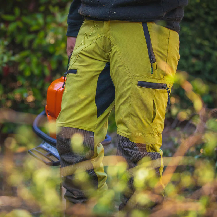 Arbortec AT4070 Breatheflex Pro Chainsaw Trousers Design C Class 1 - Citrine Yellow