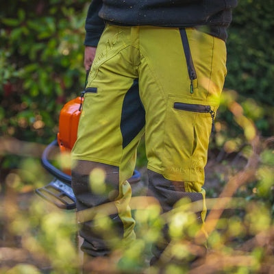 Arbortec AT4070 Breatheflex Pro Chainsaw Trousers Design C Class 1 - Citrine Yellow