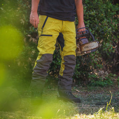 Arbortec AT4070 Breatheflex Pro Chainsaw Trousers Design C Class 1 - Citrine Yellow