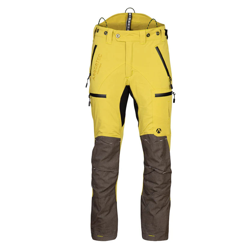 Arbortec AT4070 Breatheflex Pro Chainsaw Trousers Design C Class 1 - Citrine Yellow