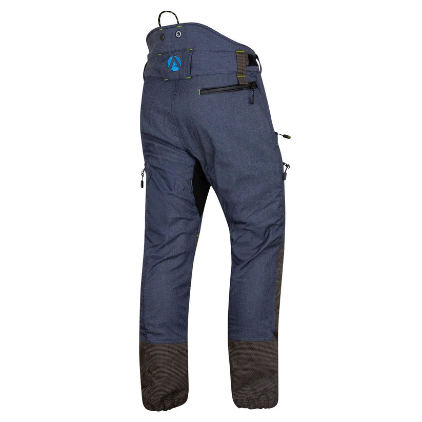 Arbortec AT4070 Breatheflex Pro Chainsaw Trousers Design C Class 1 - Denim Blue