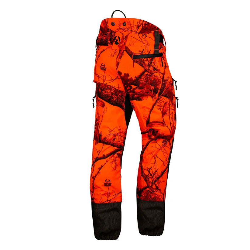 Arbortec AT4070 Breatheflex Pro Realtree Chainsaw Trousers Design C Class 1 - Orange