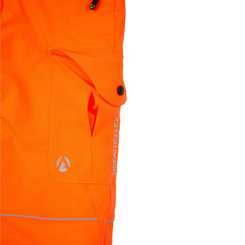 Arbortec ATHV4010 Breatheflex Hi-Vis Chainsaw Trousers Design A Class 1 - Orange