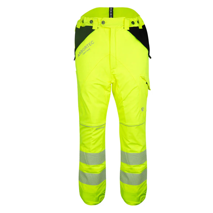 Arbortec ATHV4010 Breatheflex Hi-Vis Chainsaw Trousers Design A Class 1 - Yellow