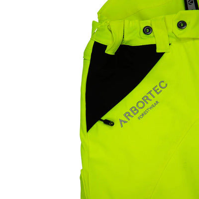 Arbortec ATHV4010 Breatheflex Hi-Vis Chainsaw Trousers Design A Class 1 - Yellow