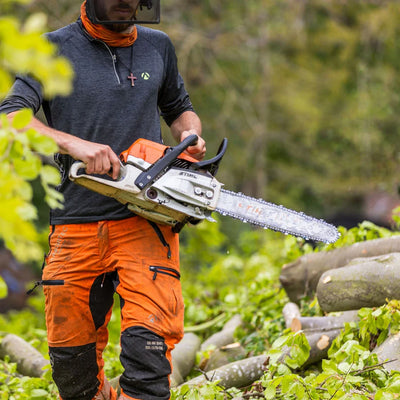 Arbortec ATHV4060 Breatheflex Pro Hi-Vis Chainsaw Trousers Design A Class 1 - Orange