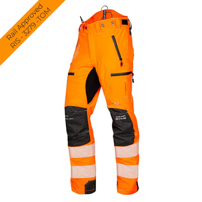 Arbortec ATHV4060 Breatheflex Pro Hi-Vis Chainsaw Trousers Design A Class 1 - Orange