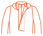Half Zip Front Opening