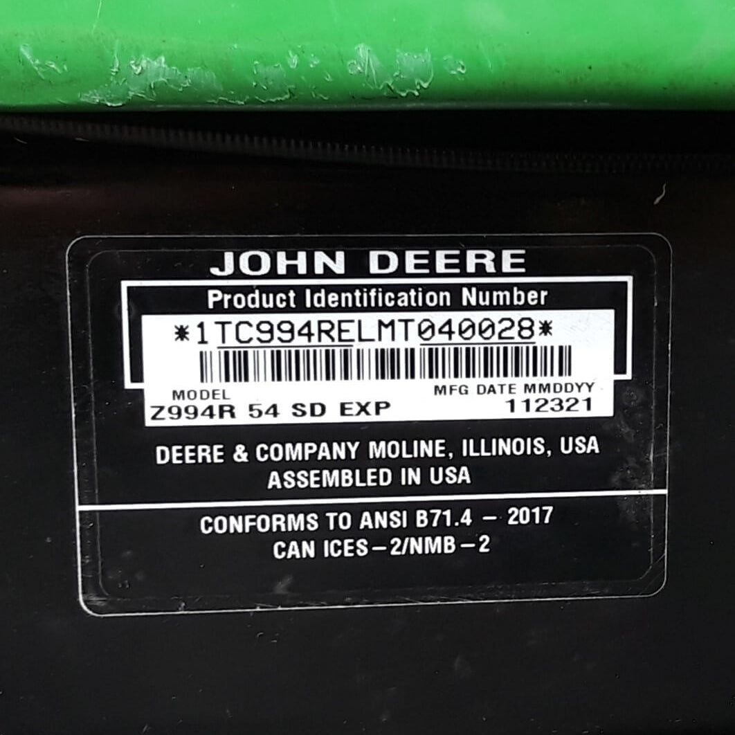 USED John Deere Z994R Diesel ZTrak Zero-Turn Ride On Mower