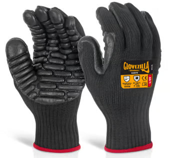 Glovezilla Anti-Vibration Glove Black