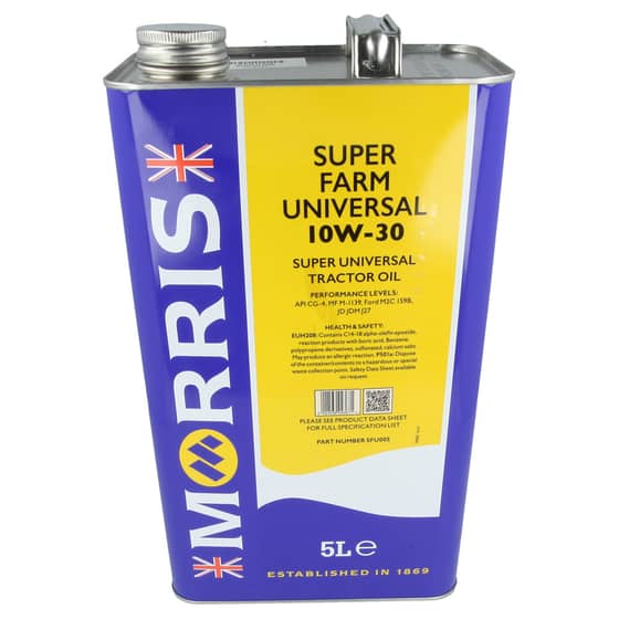 Genuine Morris Agrimax Super Farm 10W-30 Universal Tractor Oil 5L