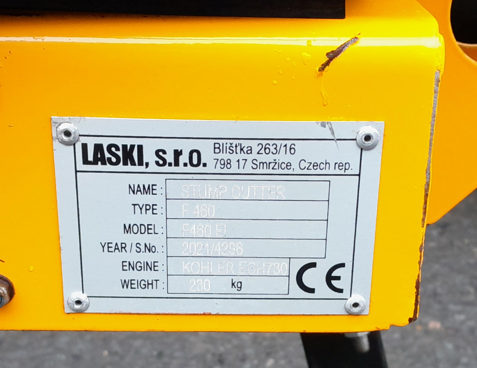 ( SOLD) Predator 460 Stump Grinder petrol - Image 3